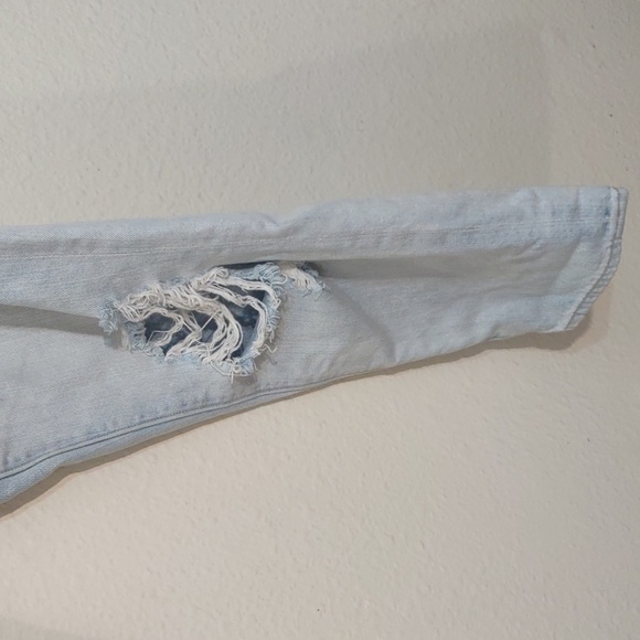 USED LUCKY BRAND JEANS SIENNA SLIM BOYFRIEND LIGHT DENIM SIZE 4 - Picture 10 of 12